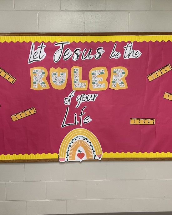 Let Jesus be the Ruler of your Life Bulletin Board
