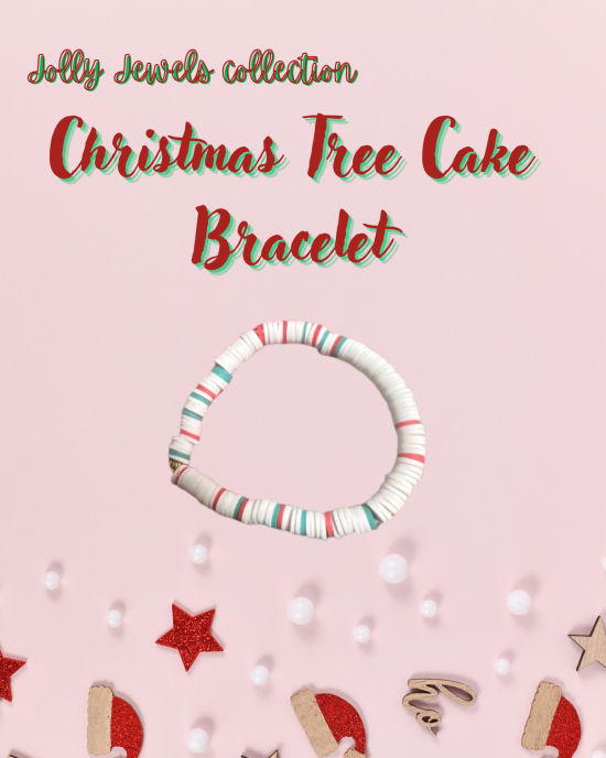 Christmas Tree Cake Bracelet
